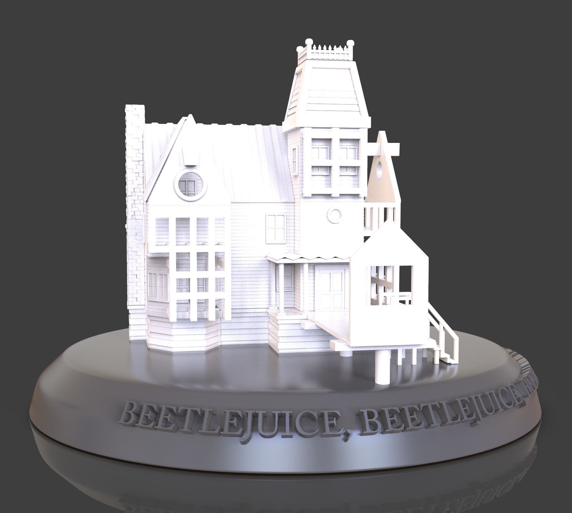 Beetlejuice House Diorama 3D print model_4