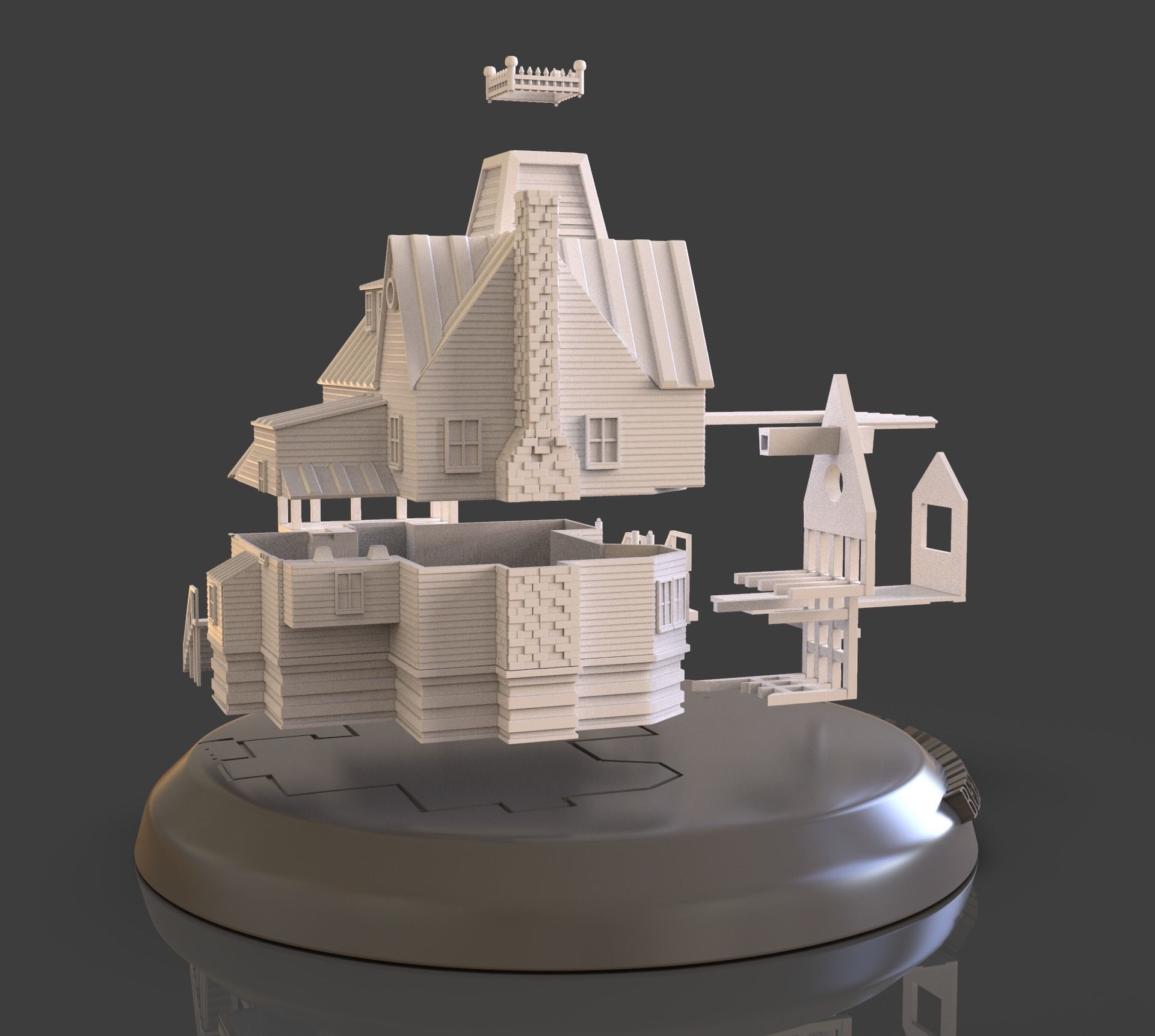 Beetlejuice House Diorama 3D print model_9