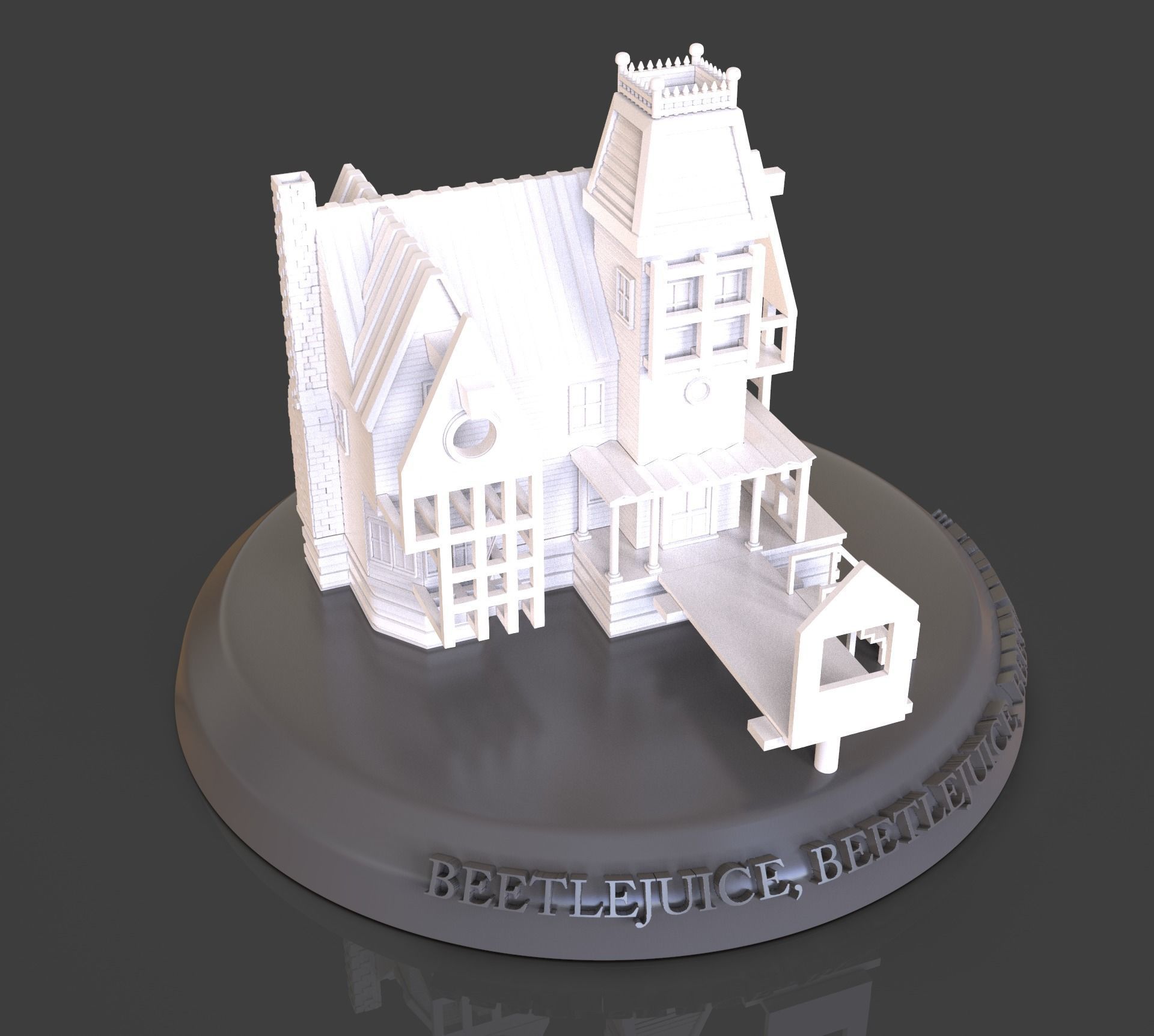 Beetlejuice House Diorama 3D print model_22