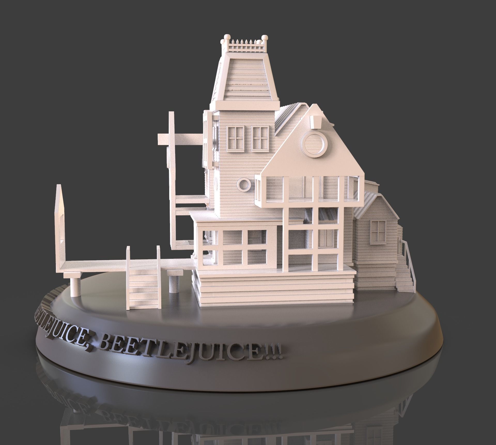 Beetlejuice House Diorama 3D print model_16