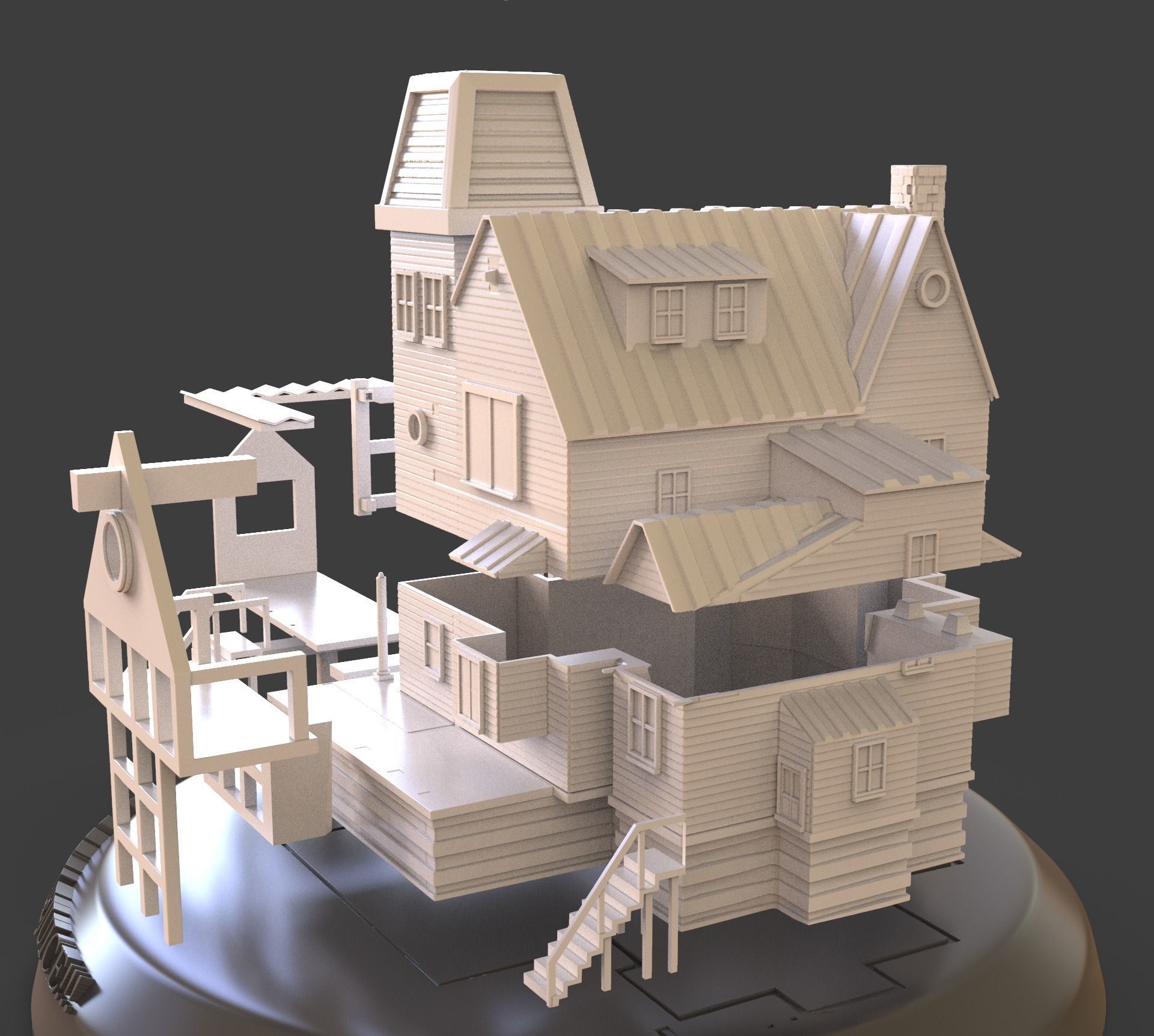 Beetlejuice House Diorama 3D print model_17