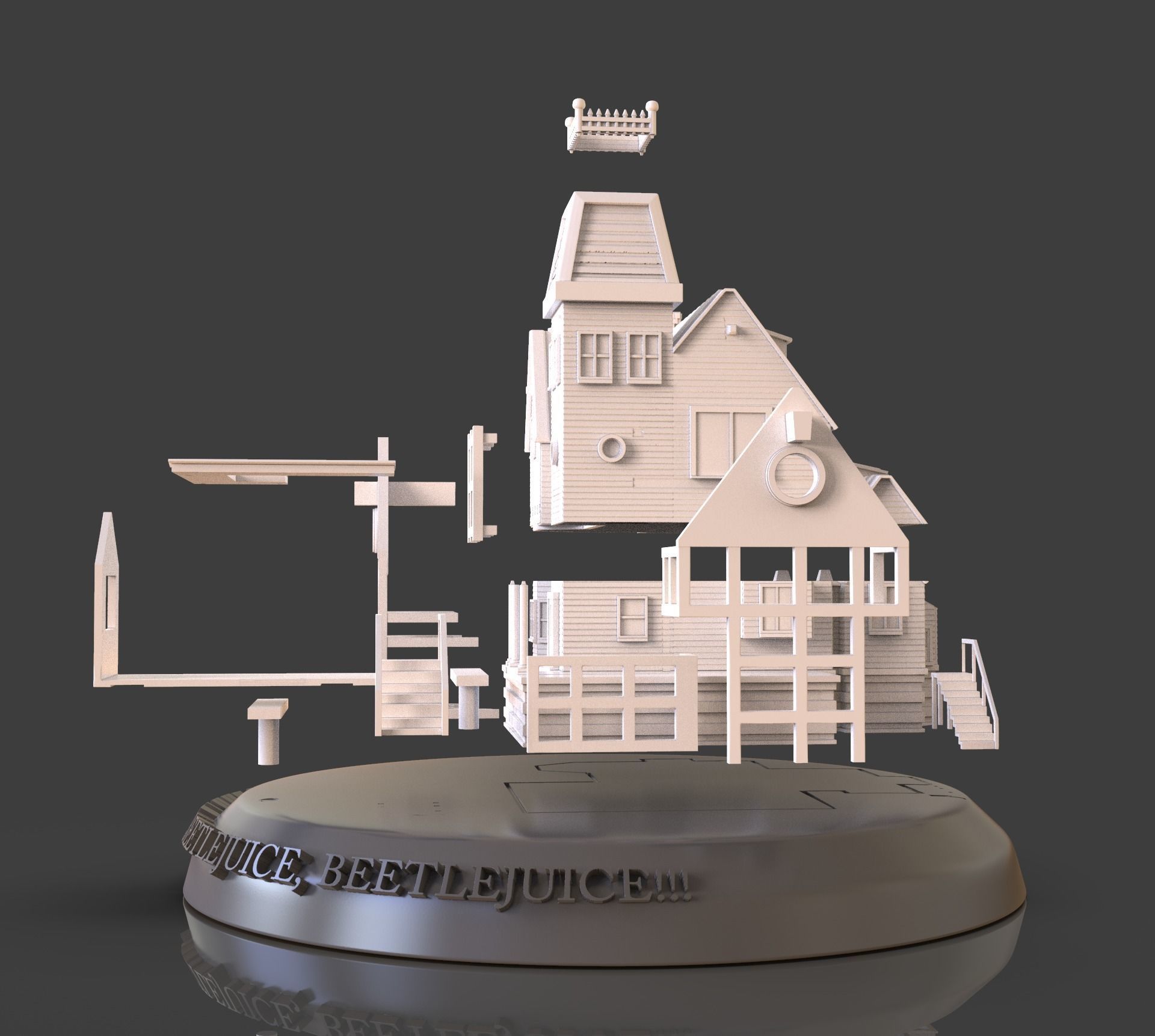 Beetlejuice House Diorama 3D print model_3