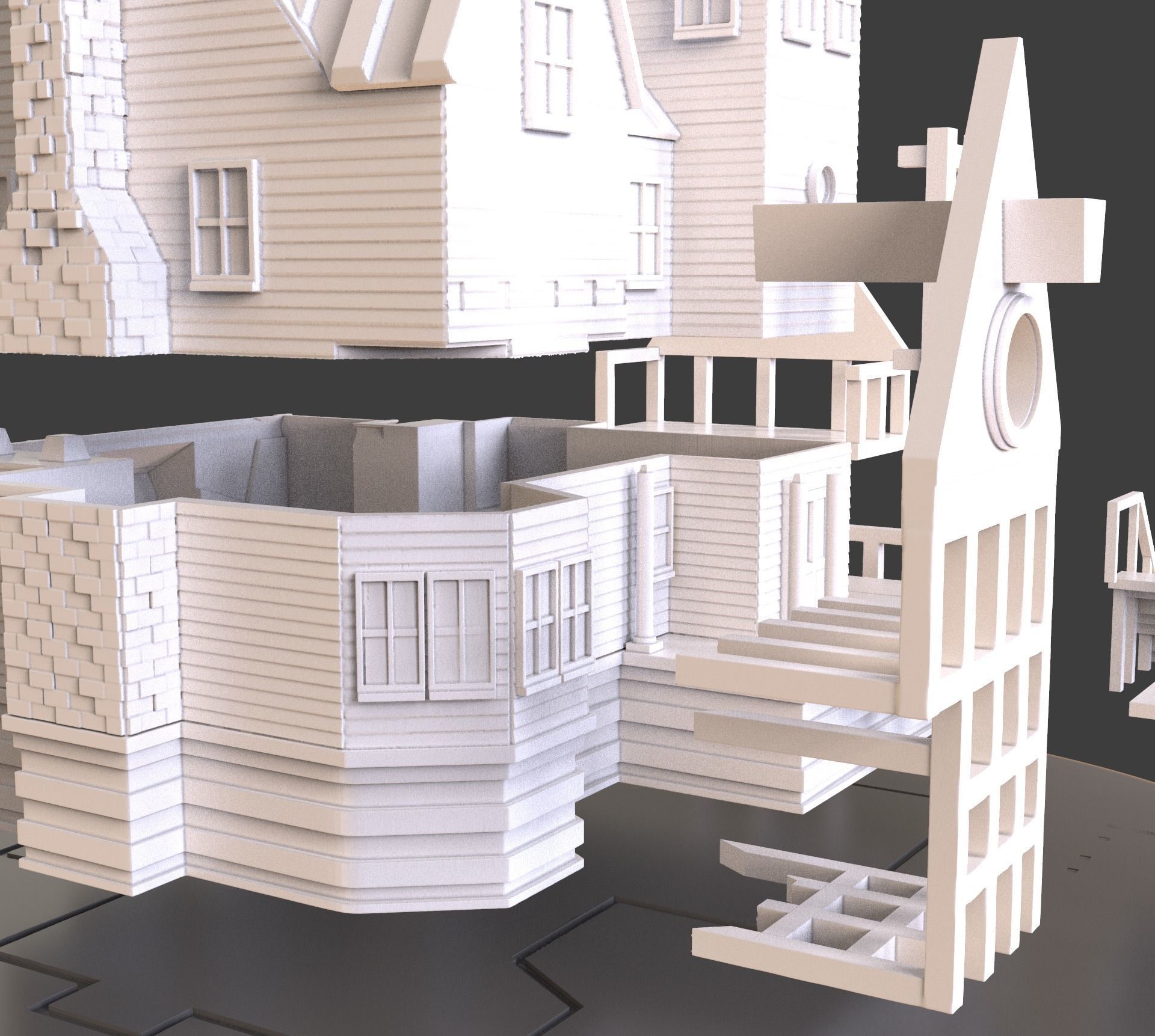 Beetlejuice House Diorama 3D print model_37