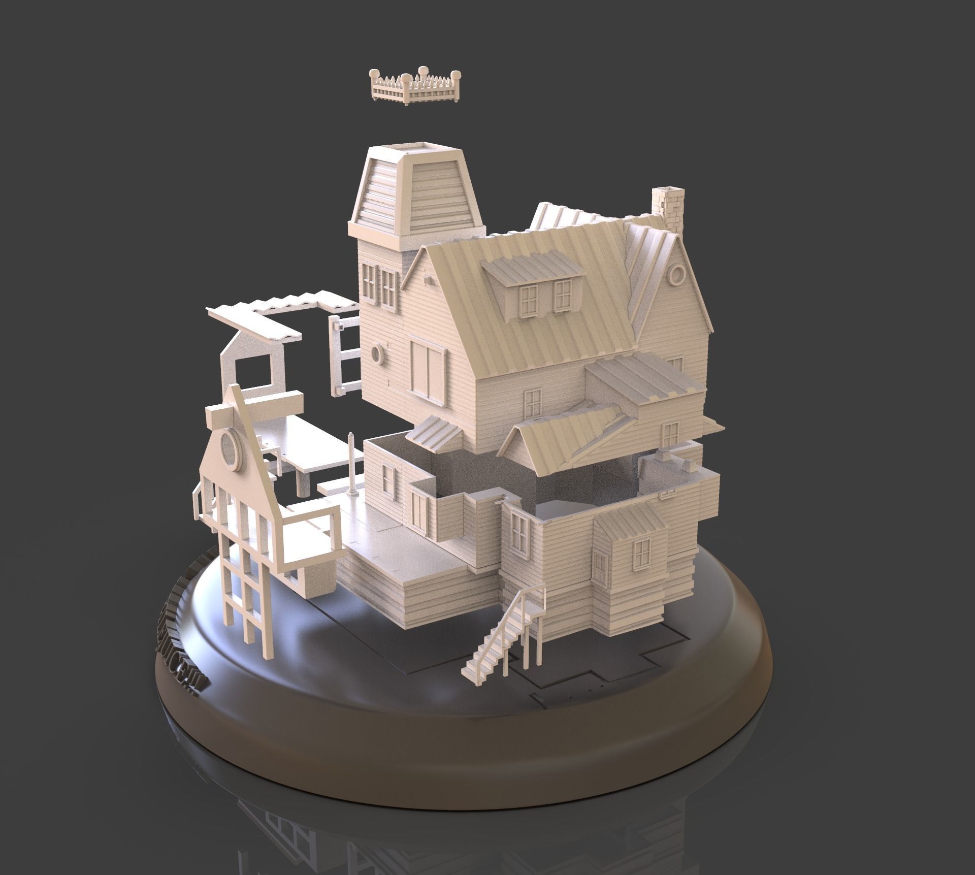 Beetlejuice House Diorama 3D print model_12
