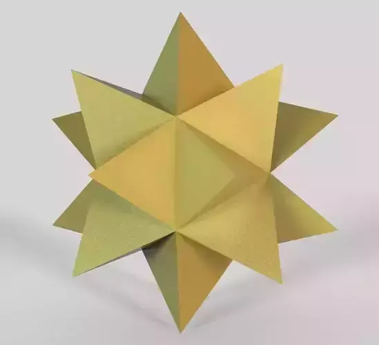 Dodecahedron star sacred geometry 3d model