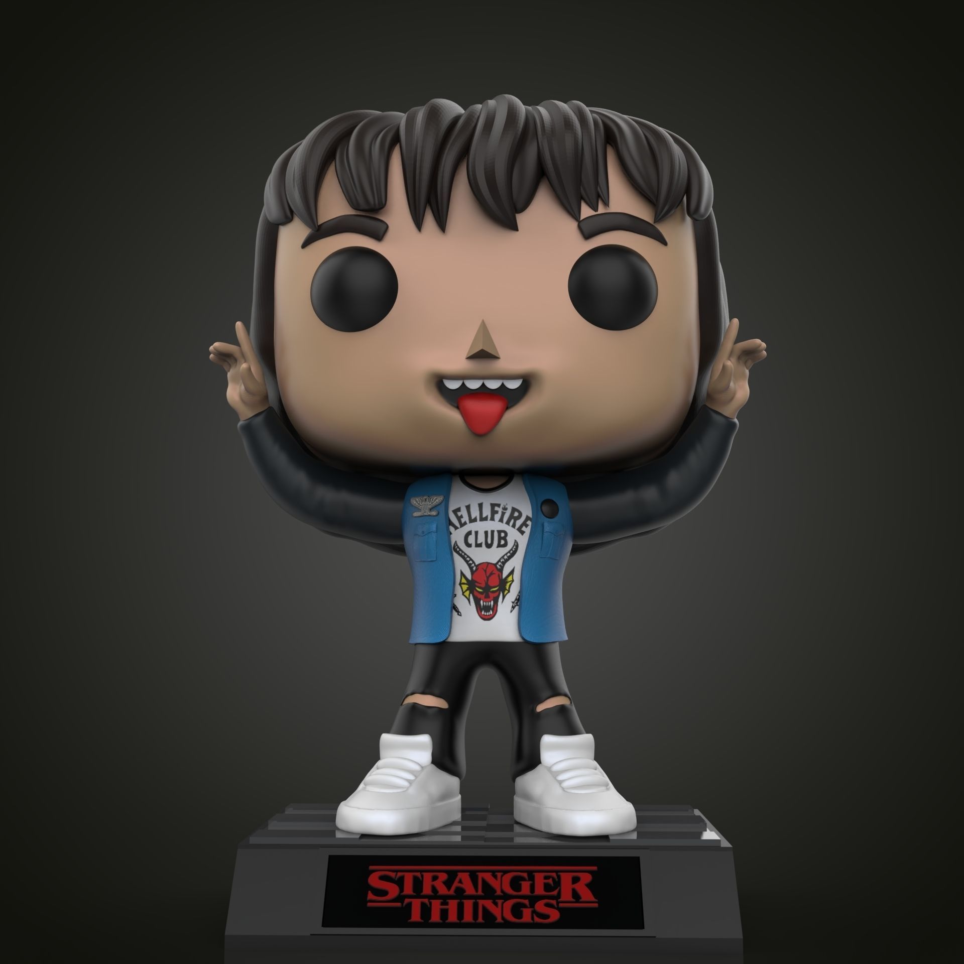 Funko Eddie Stranger Things 3D print model_2