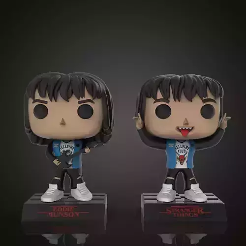 Funko Eddie Stranger Things 3D print model
