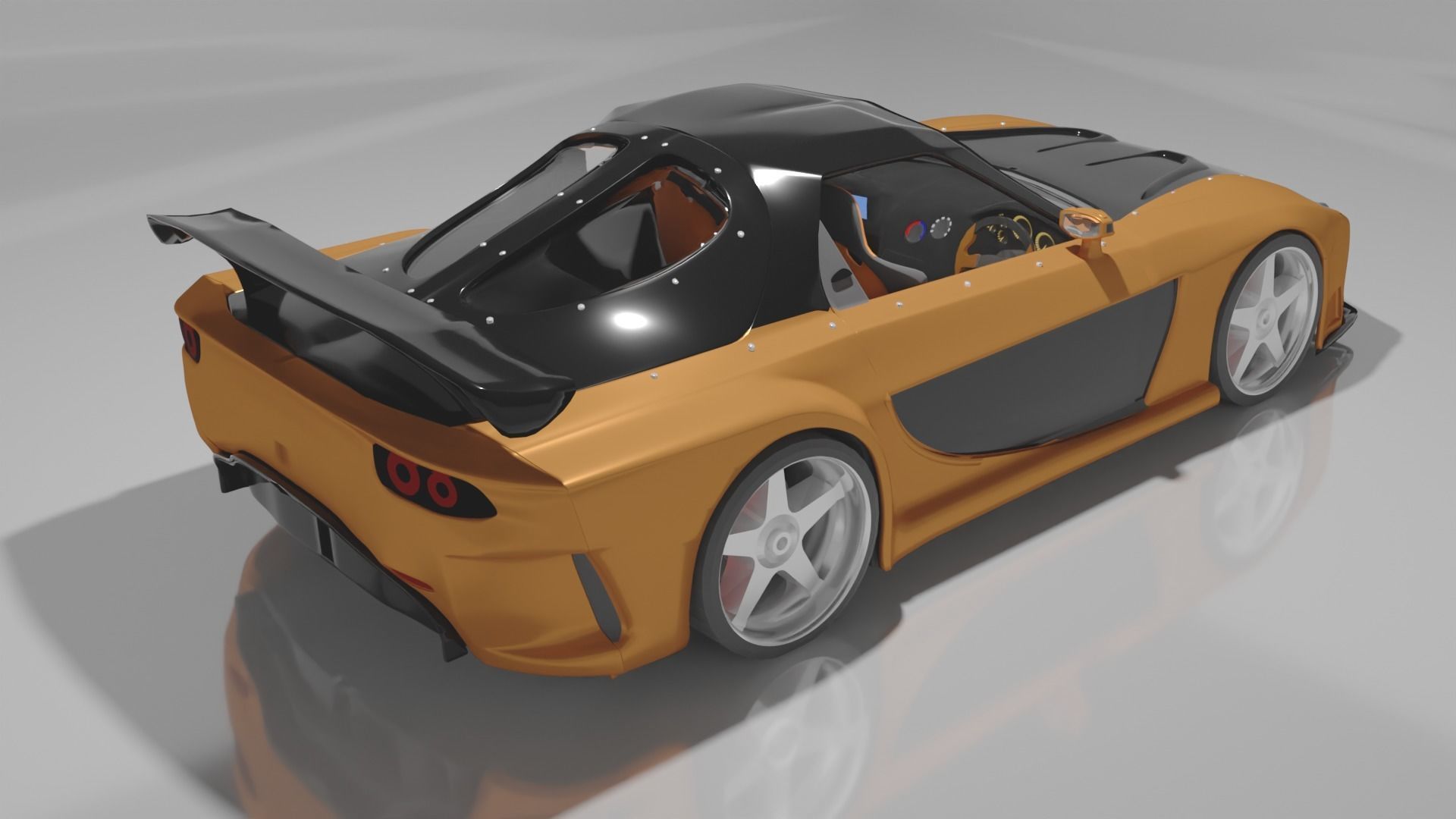 Veilside rx7  3D print model_1