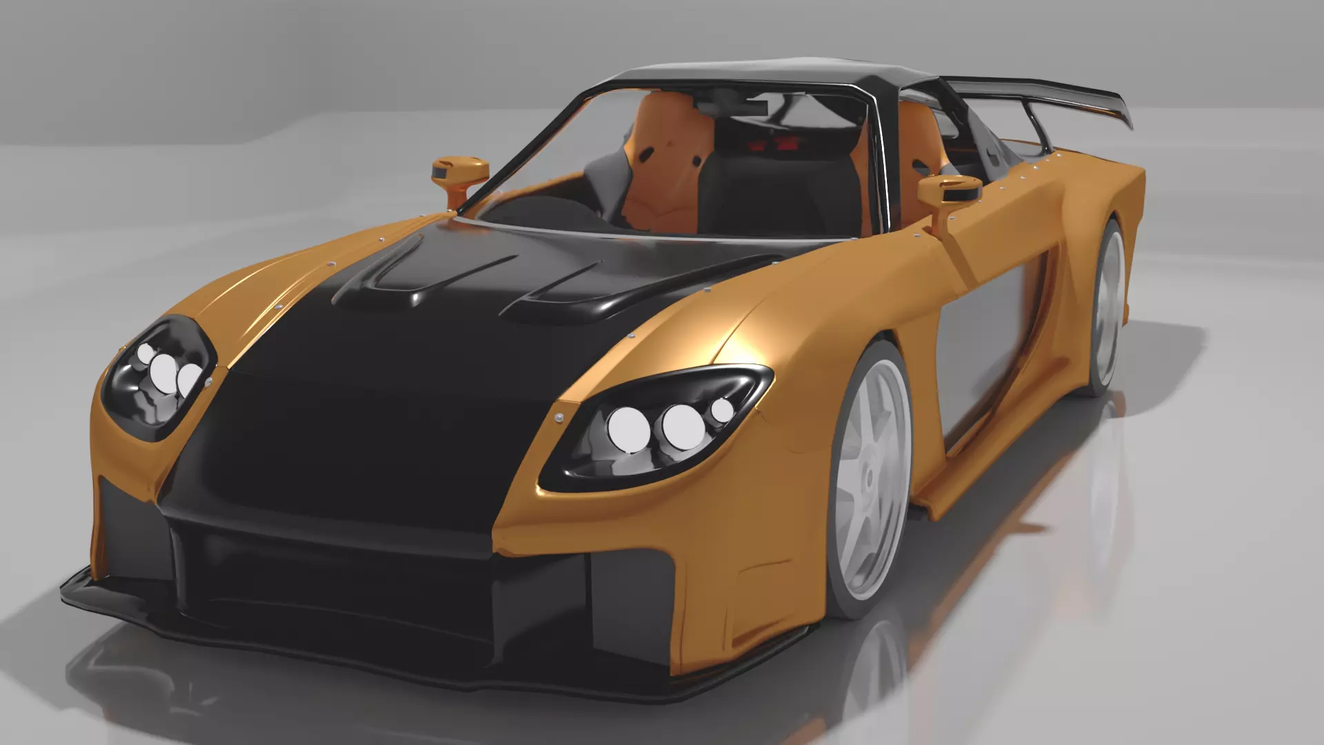 Veilside rx7  3D print model_0