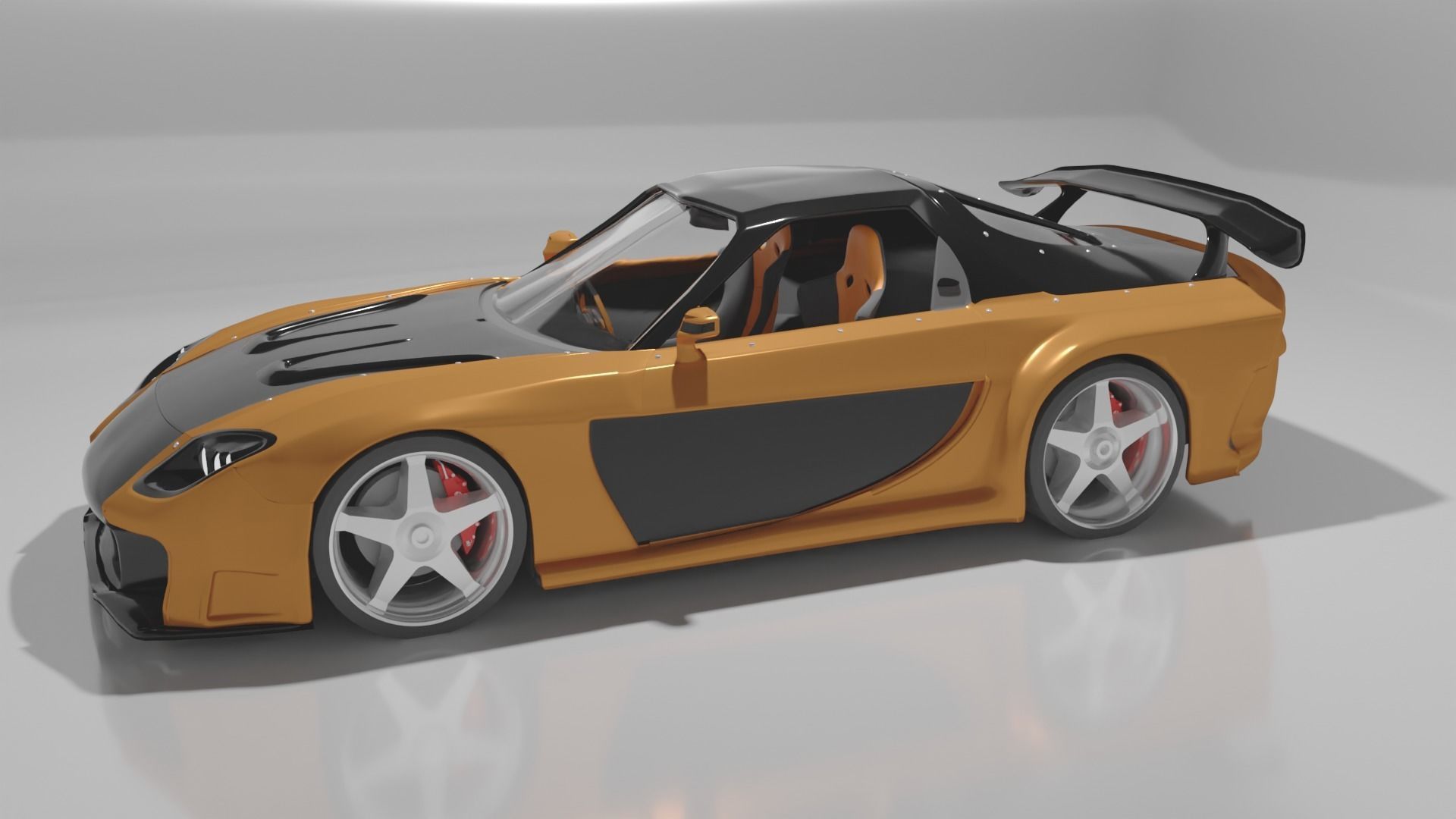 Veilside rx7  3D print model_2