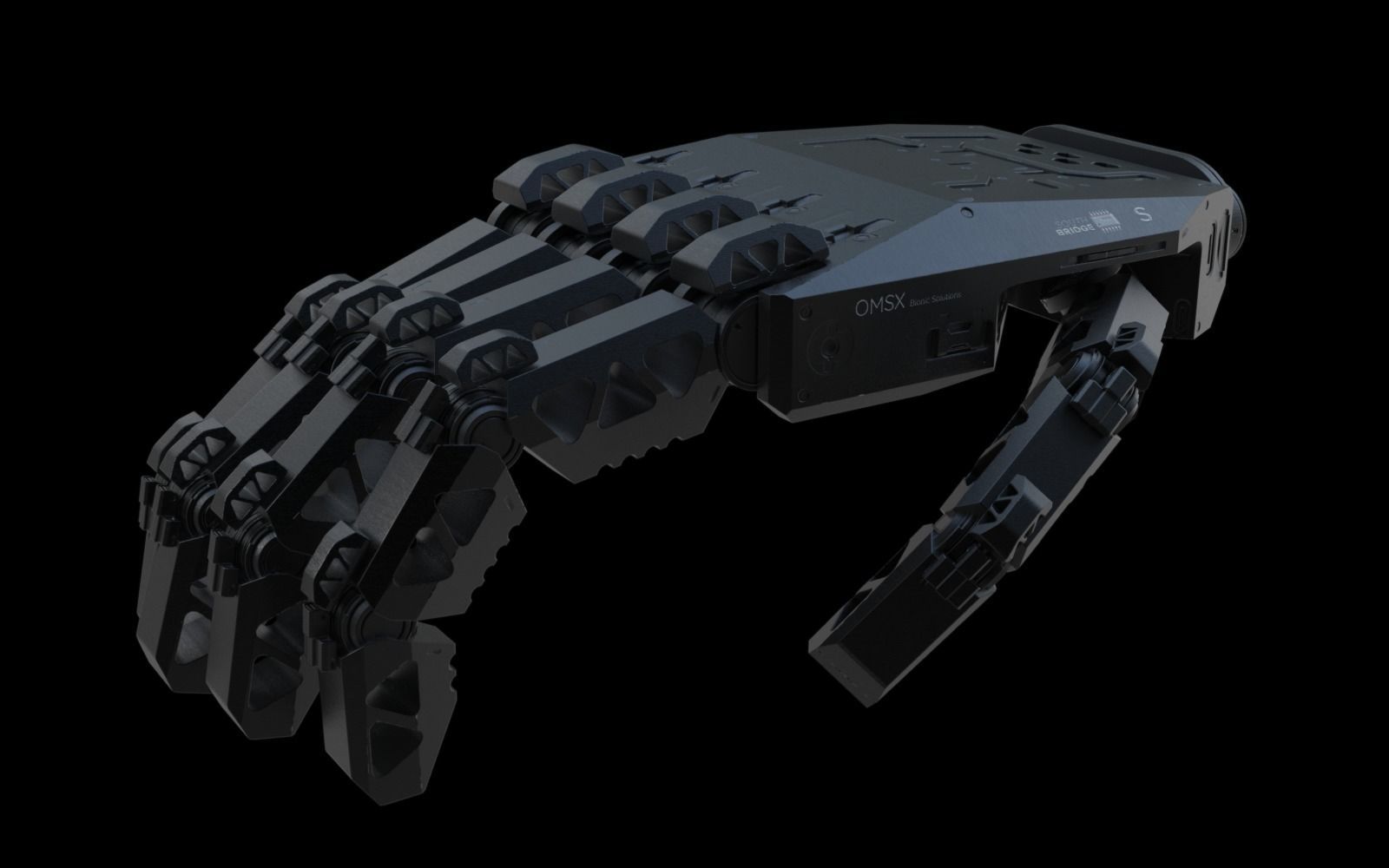 Robot hand 3D model_3