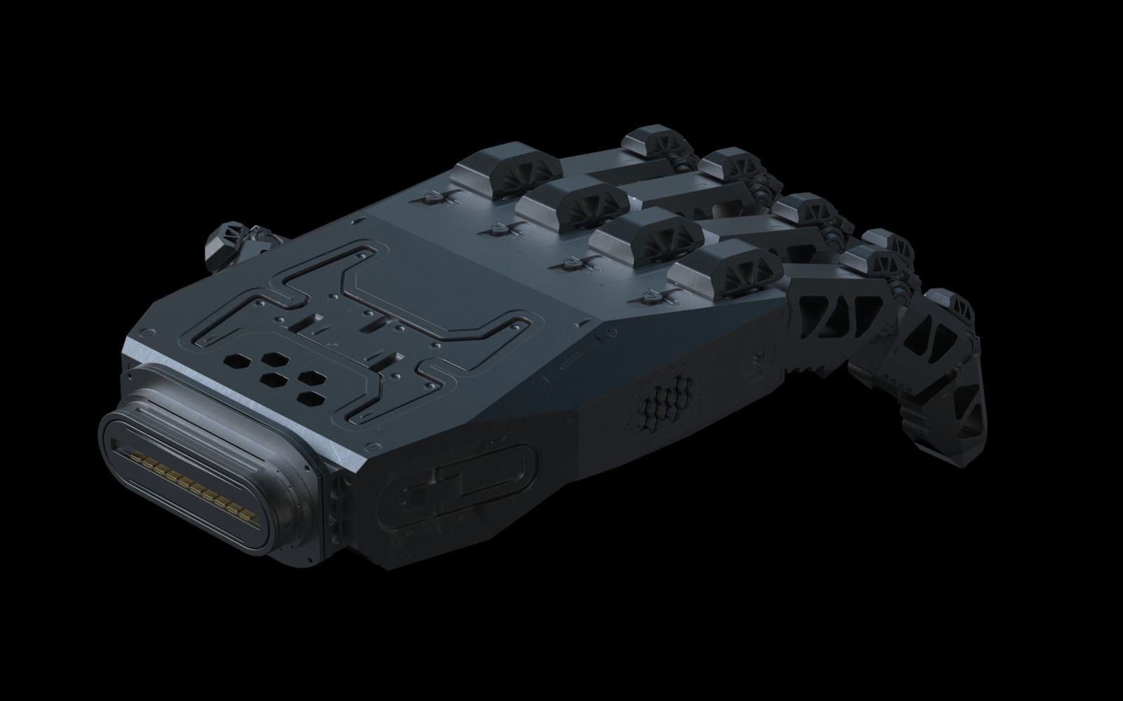 Robot hand 3D model_5