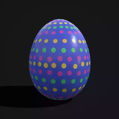 Easter Egg Blue Spotted