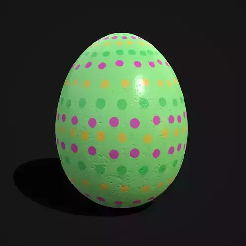 Easter Egg Green Spotted