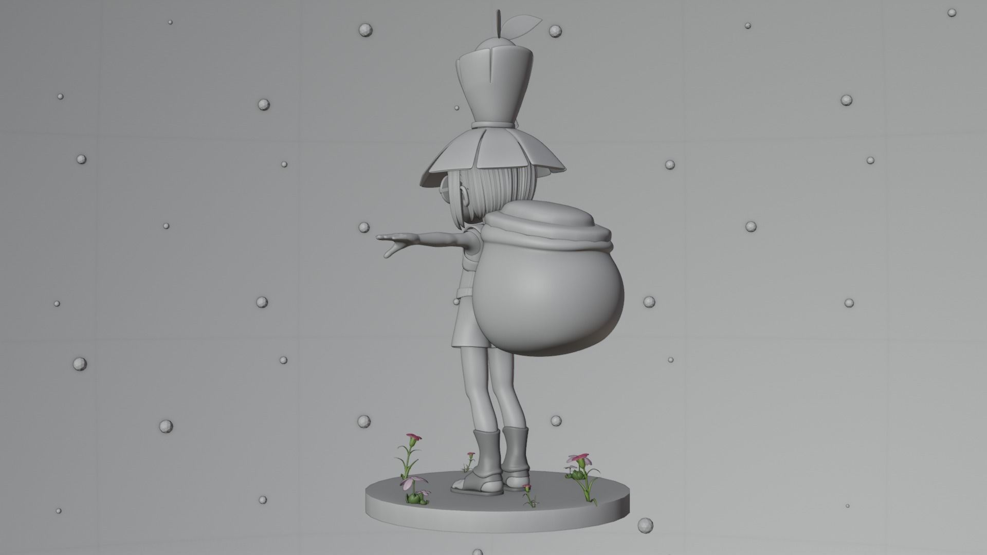 Cartoon Game character Low-poly 3D model_24