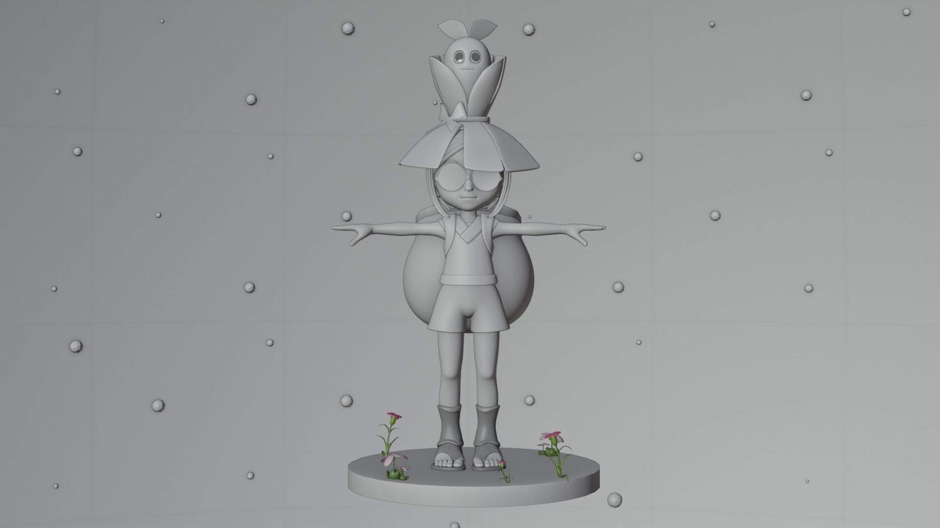 Cartoon Game character Low-poly 3D model_18