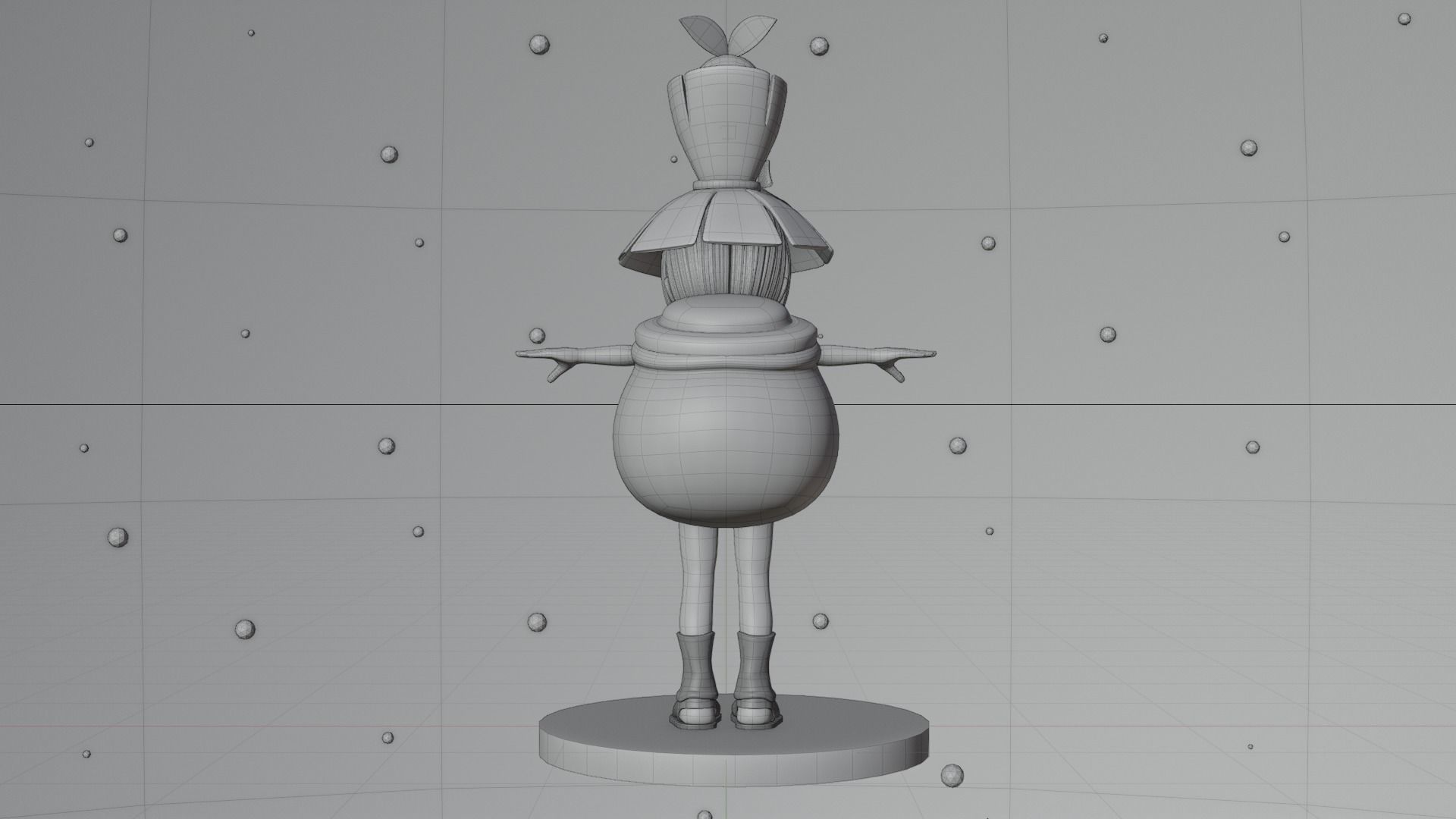 Cartoon Game character Low-poly 3D model_28