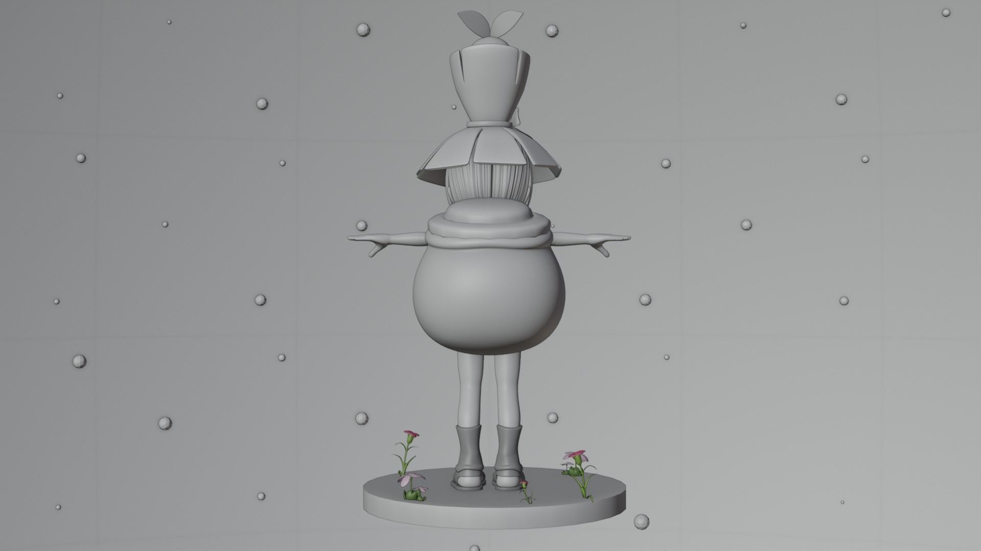Cartoon Game character Low-poly 3D model_20