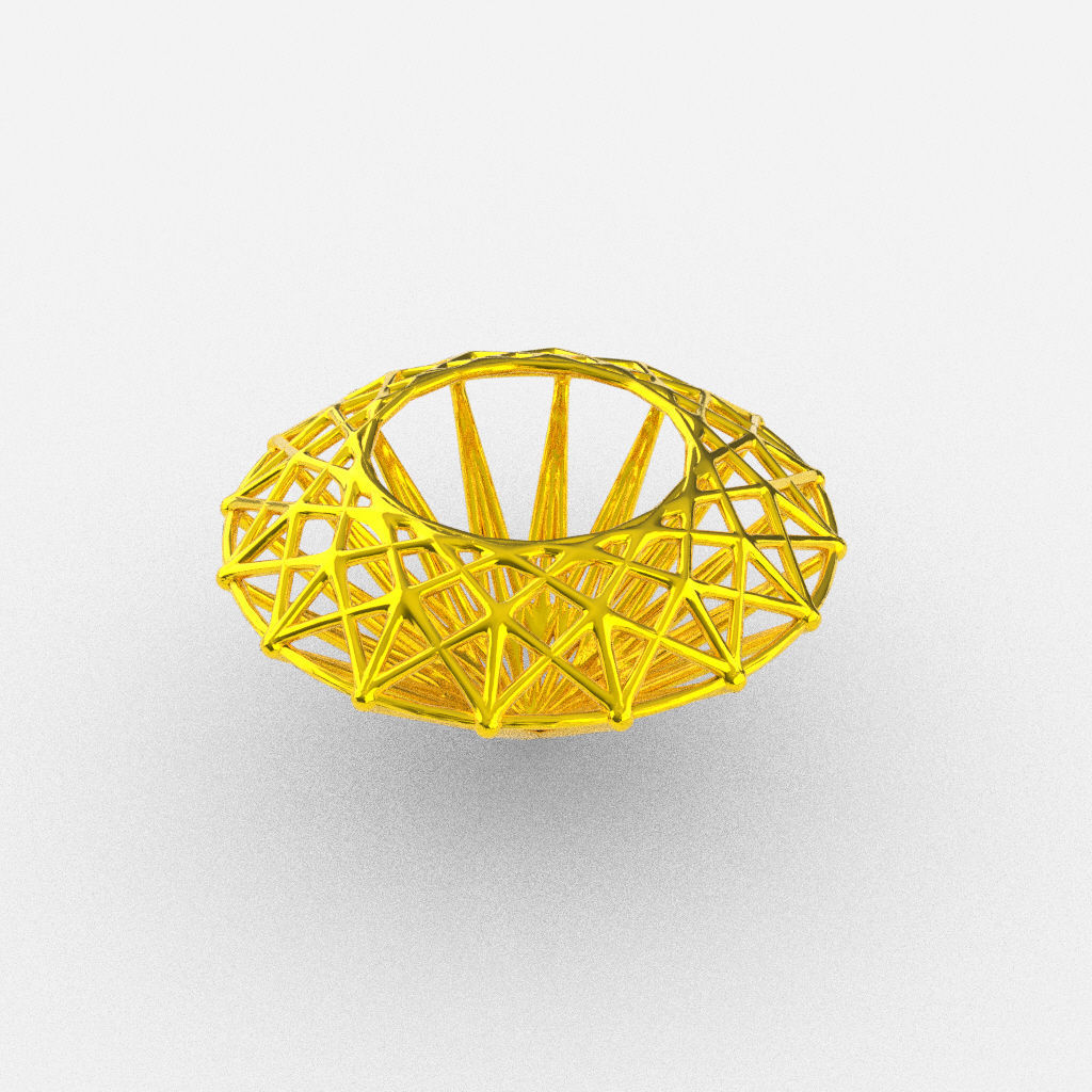 emerald - gemstone structure 3D print model_1