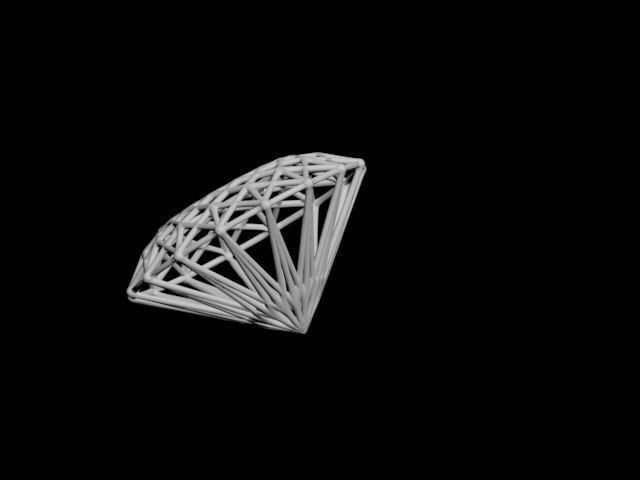 emerald - gemstone structure 3D print model_34
