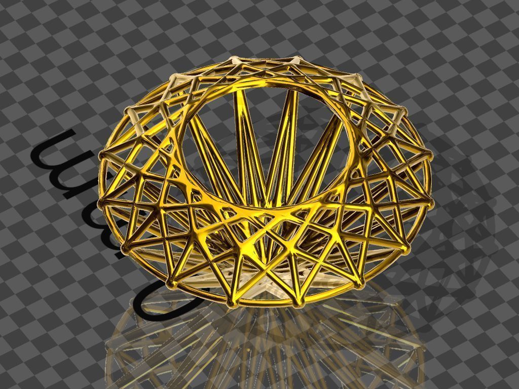 emerald - gemstone structure 3D print model_5