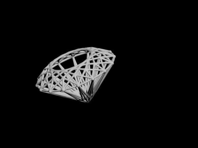 emerald - gemstone structure 3D print model_43