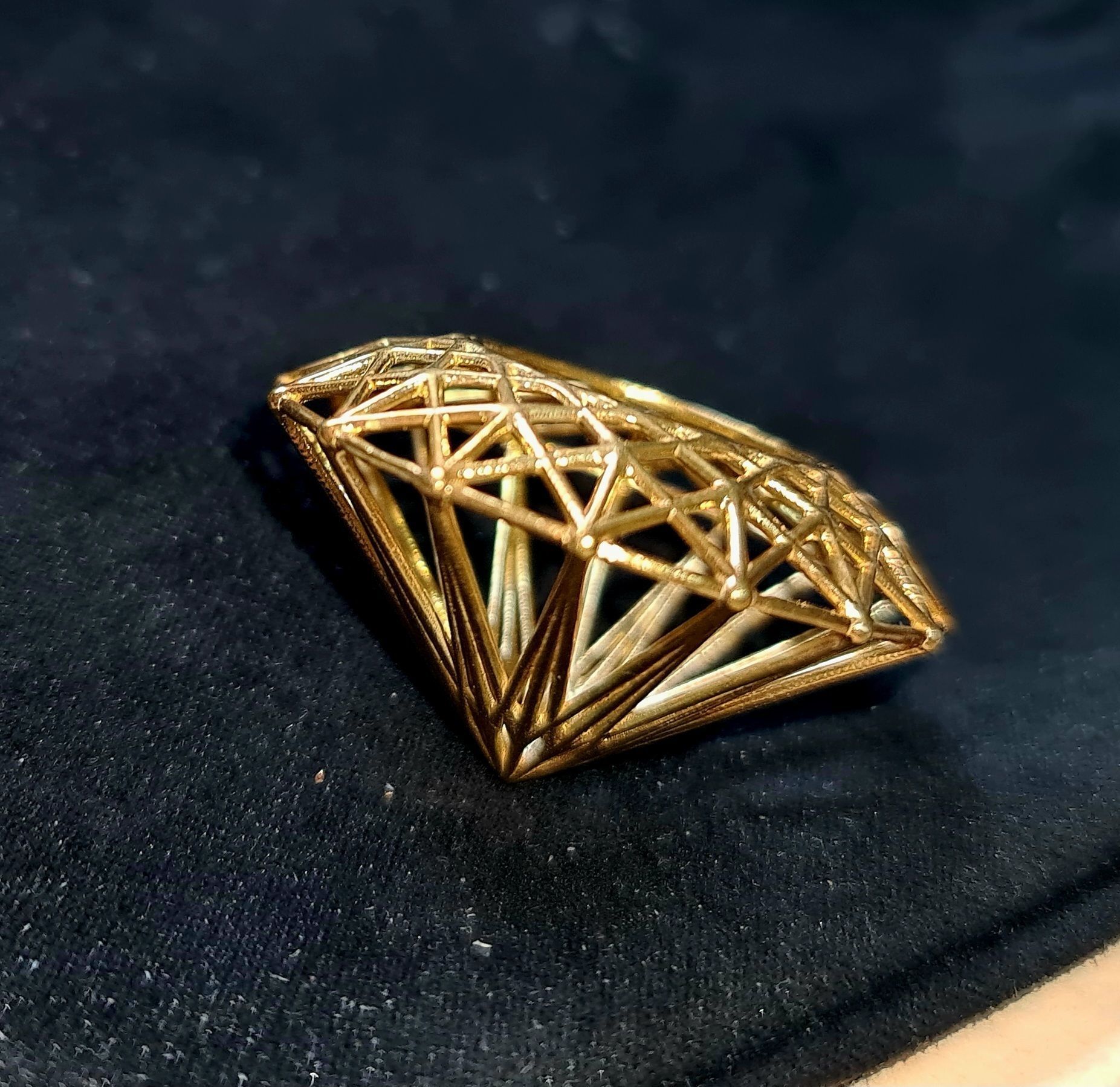 emerald - gemstone structure 3D print model_44