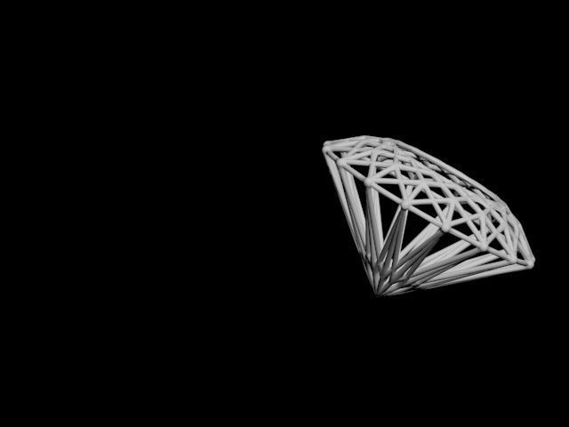 emerald - gemstone structure 3D print model_17