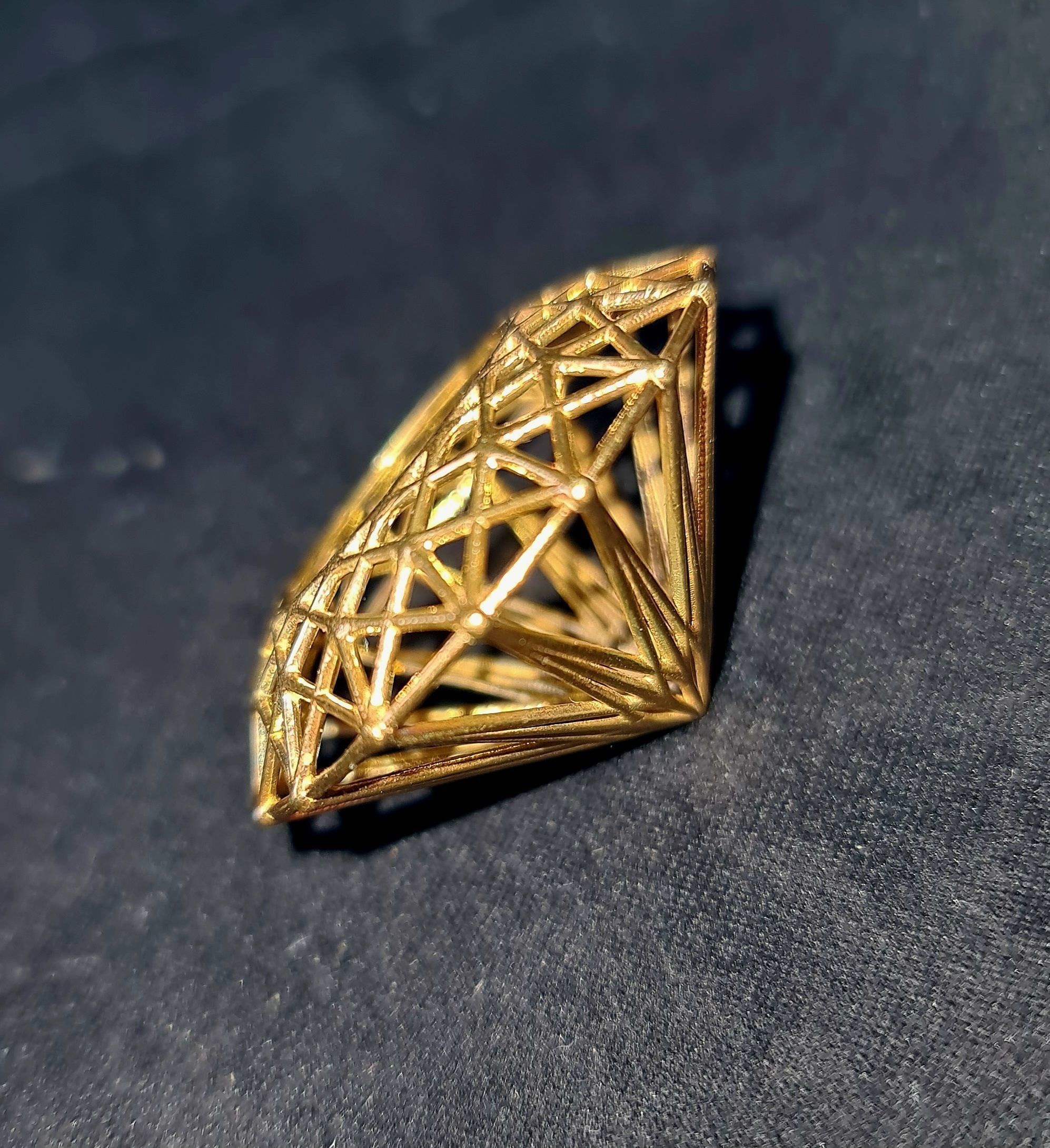 emerald - gemstone structure 3D print model_45