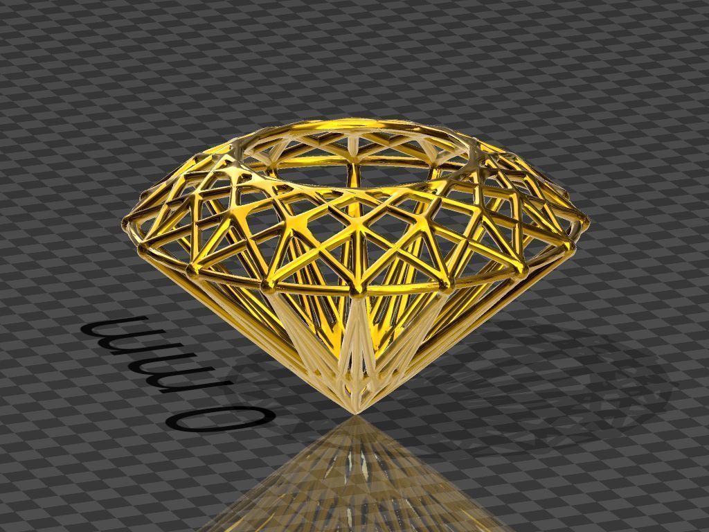 emerald - gemstone structure 3D print model_3