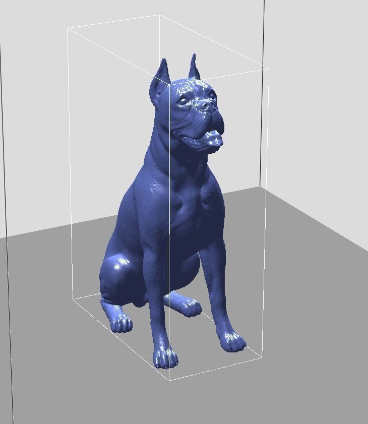 Boxer dog 3D print model_14