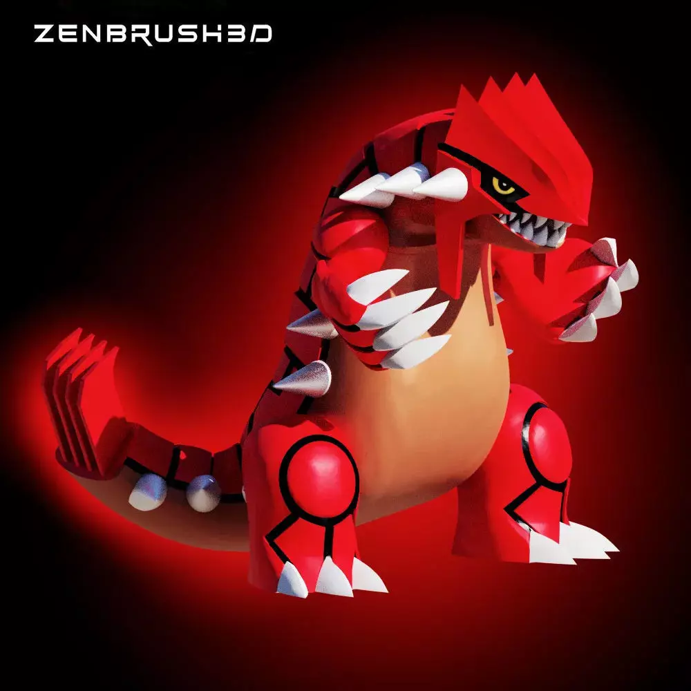 GROUDON - POKEMON LEGENDARY 3D print model_0