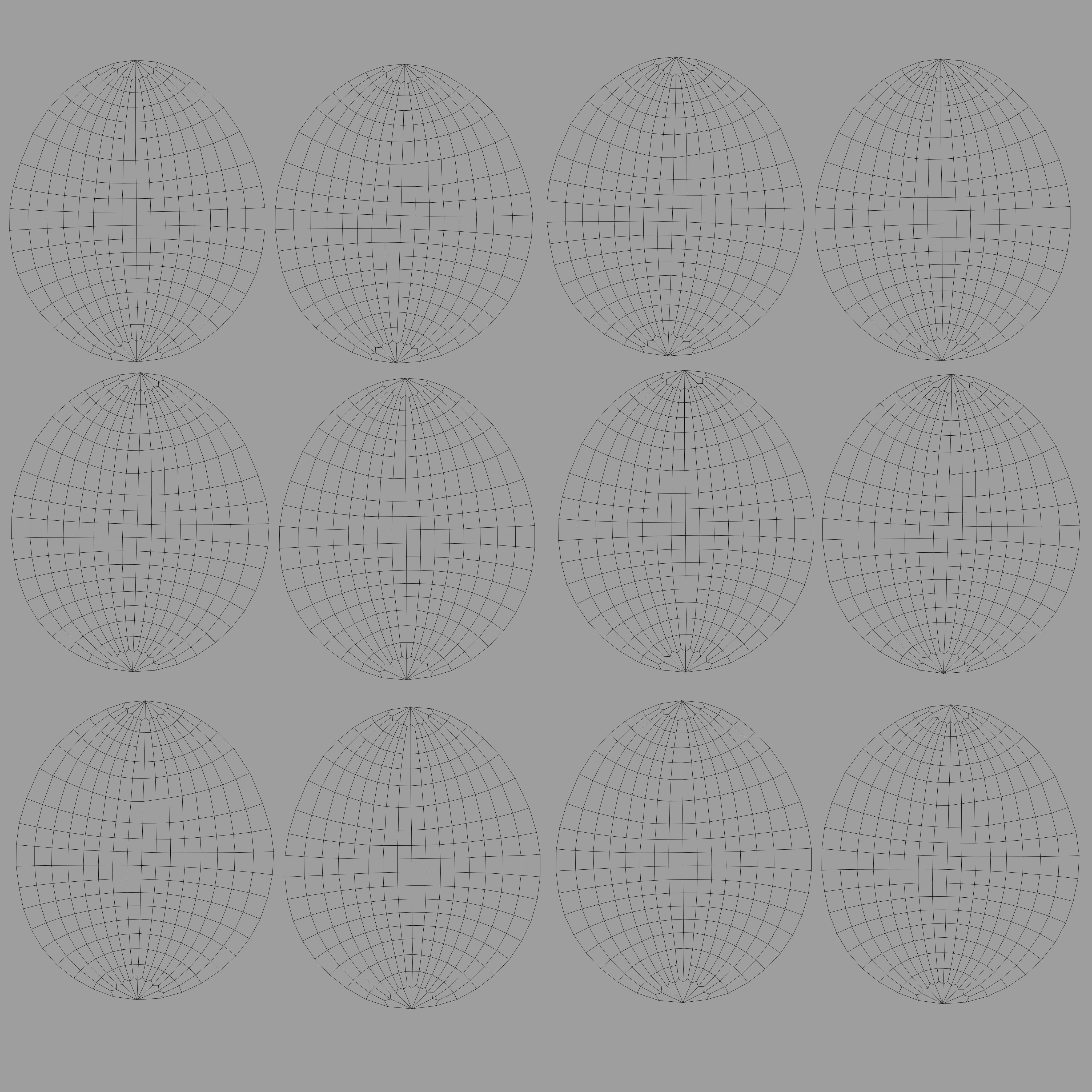 Easter Eggs Designs One Low-poly 3D model_16