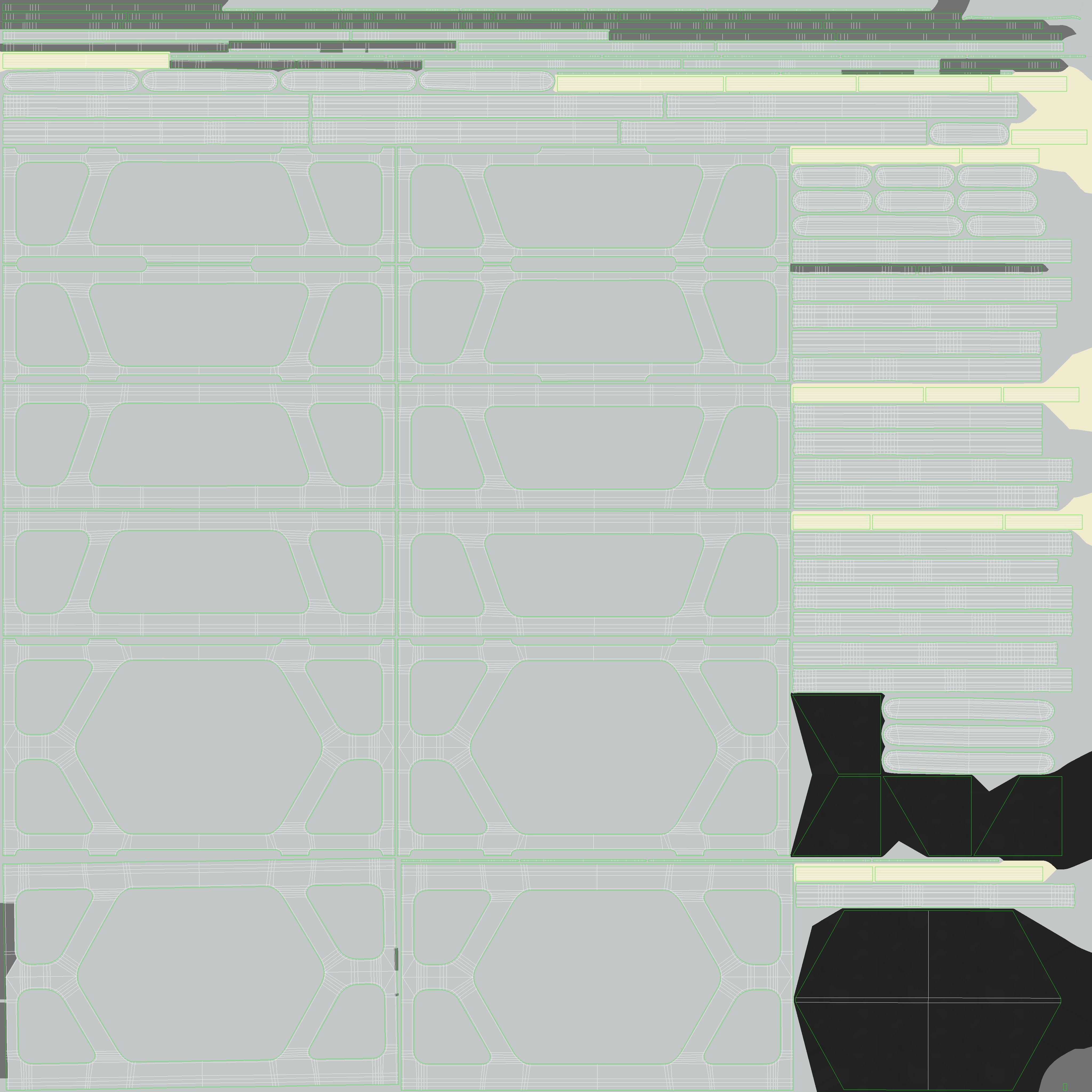 Sci-fi Corridor Low-poly 3D model_81