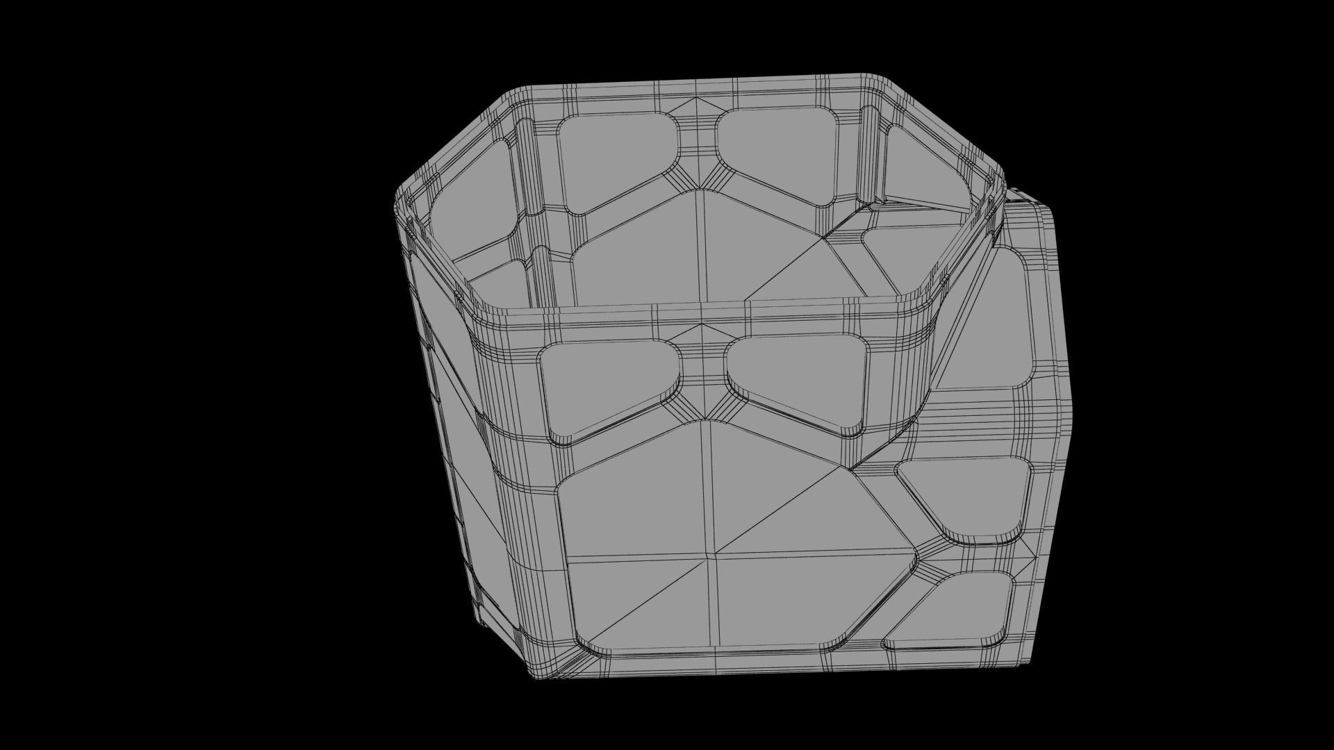 Sci-fi Corridor Low-poly 3D model_76