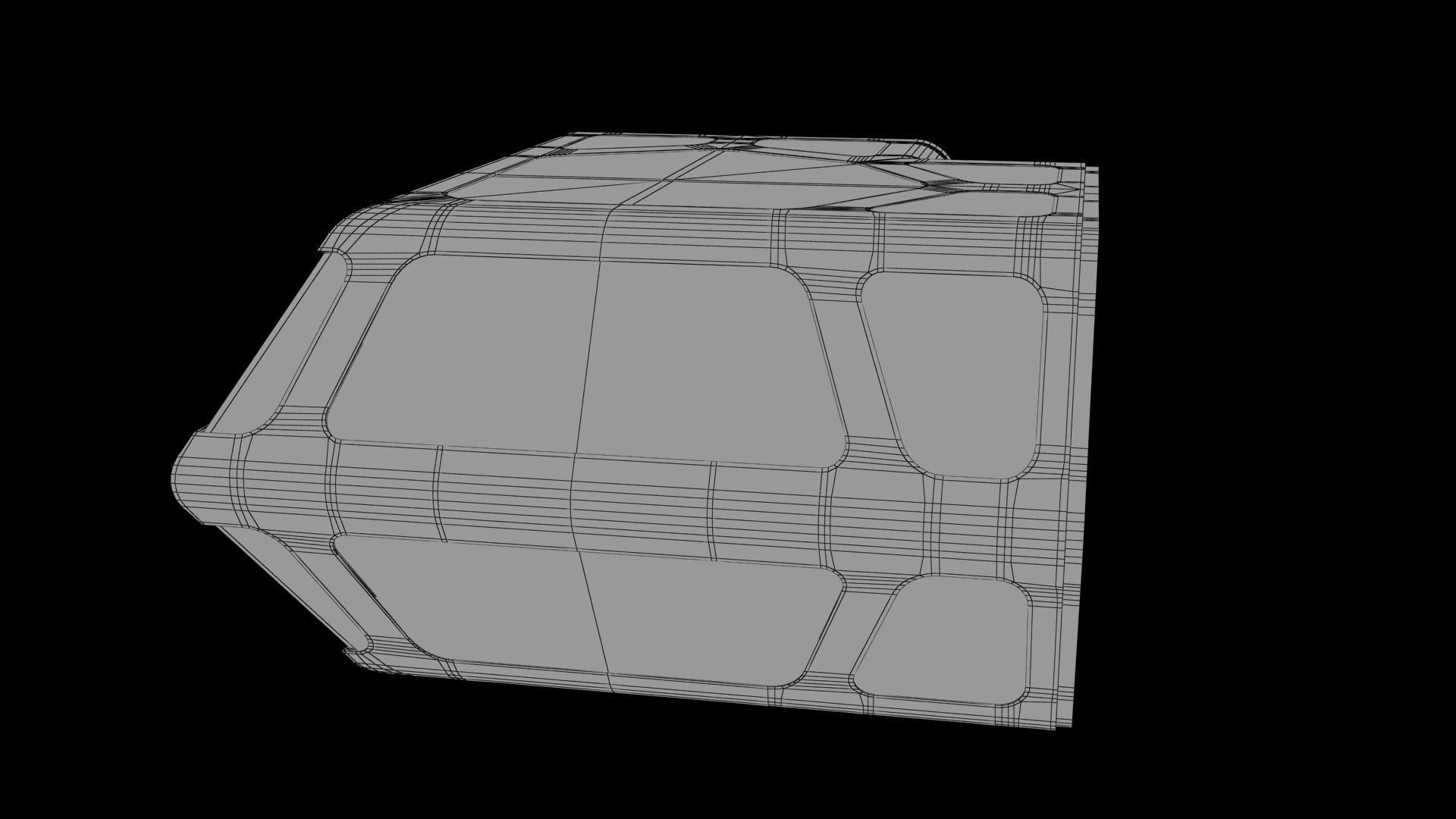 Sci-fi Corridor Low-poly 3D model_70