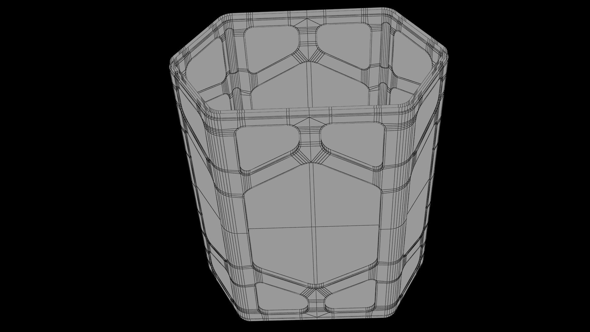 Sci-fi Corridor Low-poly 3D model_71