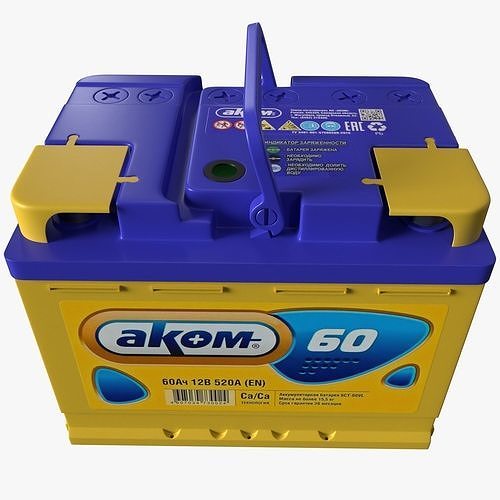 Akom battery 3D model 2