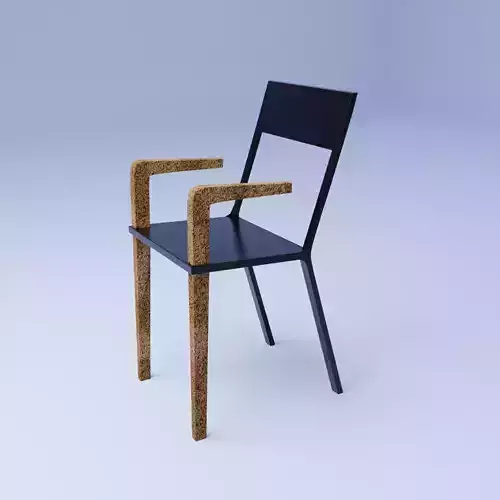 Metal wood chair
