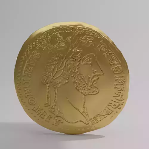 antiuqe coin 3D model