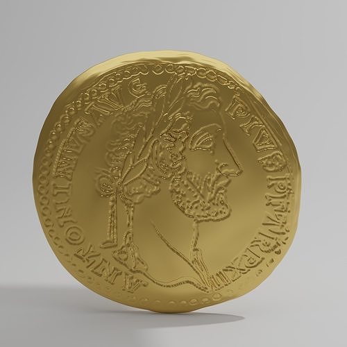 antiuqe coin 3D model