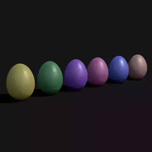Easter Eggs Dark Colors 