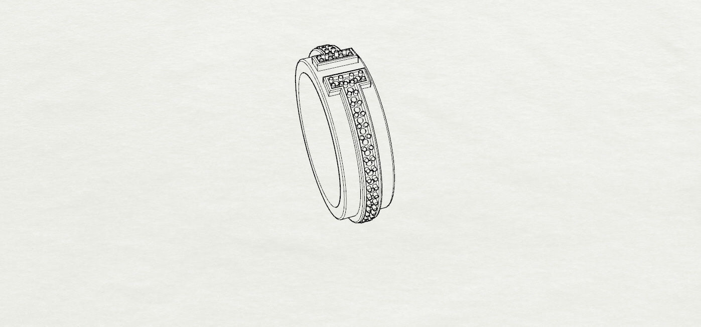 Tiffany Ring T 3D print model_10