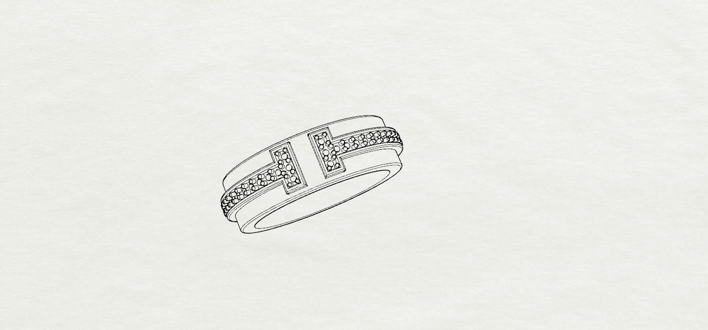 Tiffany Ring T 3D print model_9