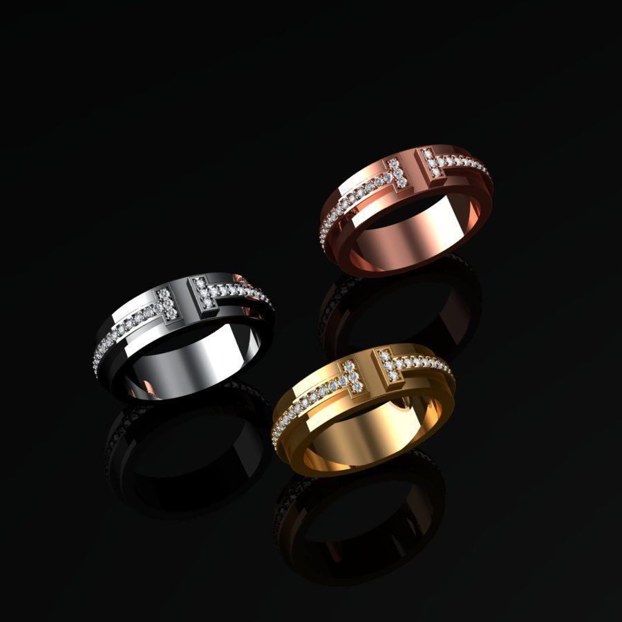 Tiffany Ring T 3D print model_3