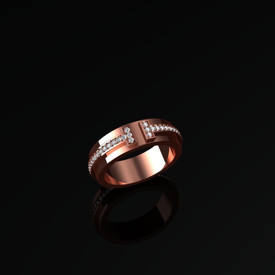 Tiffany Ring T 3D print model_2
