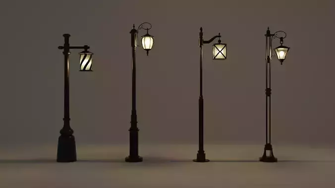 Single bend-head street lamp