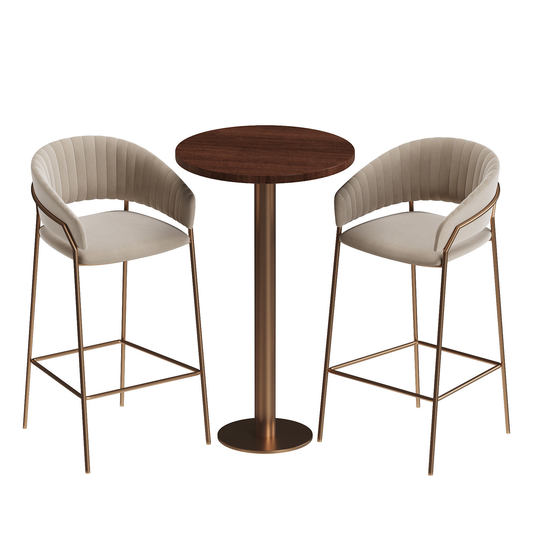Deephouse Piza bar Table 3D model_2