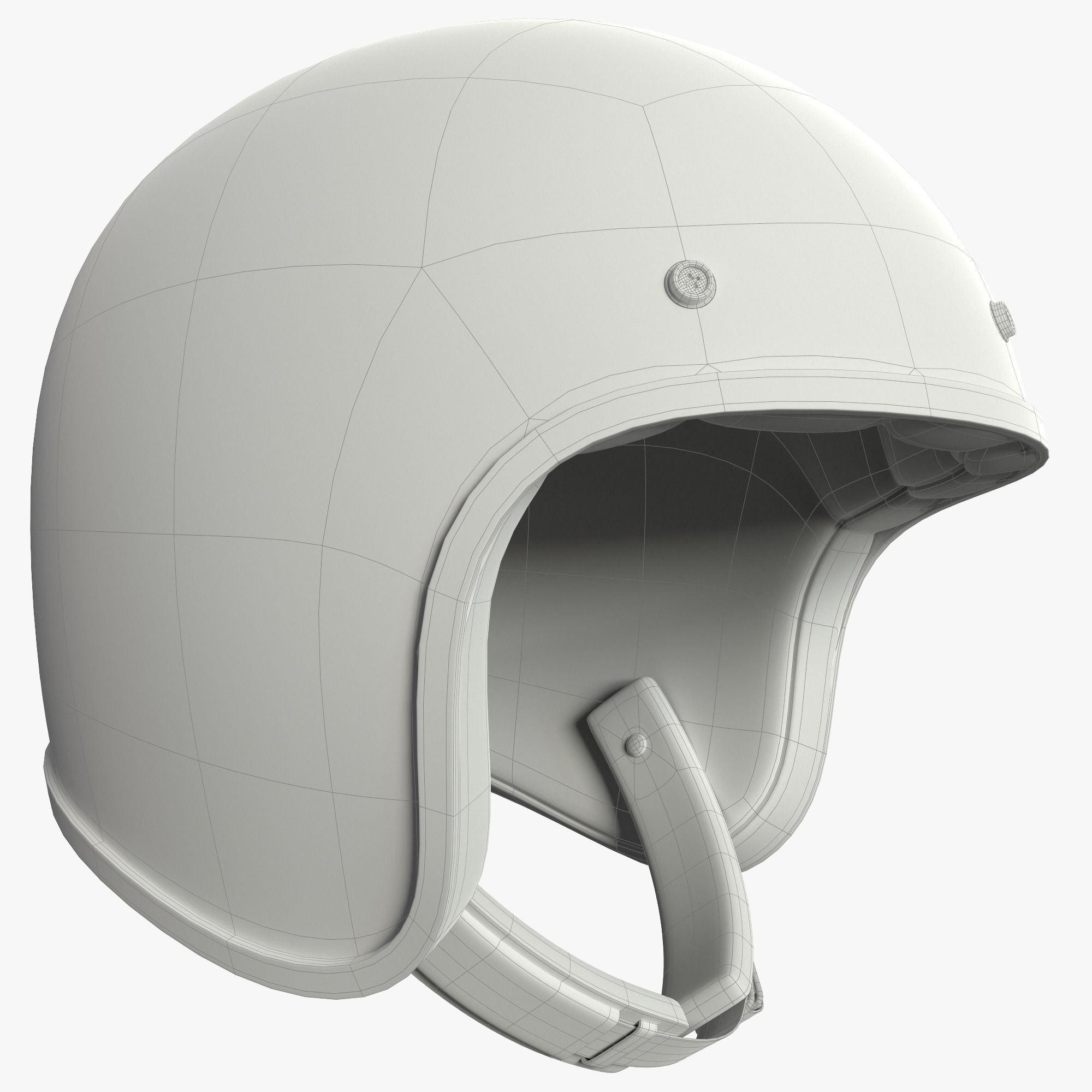 Motorcycle helmet 3D model_8
