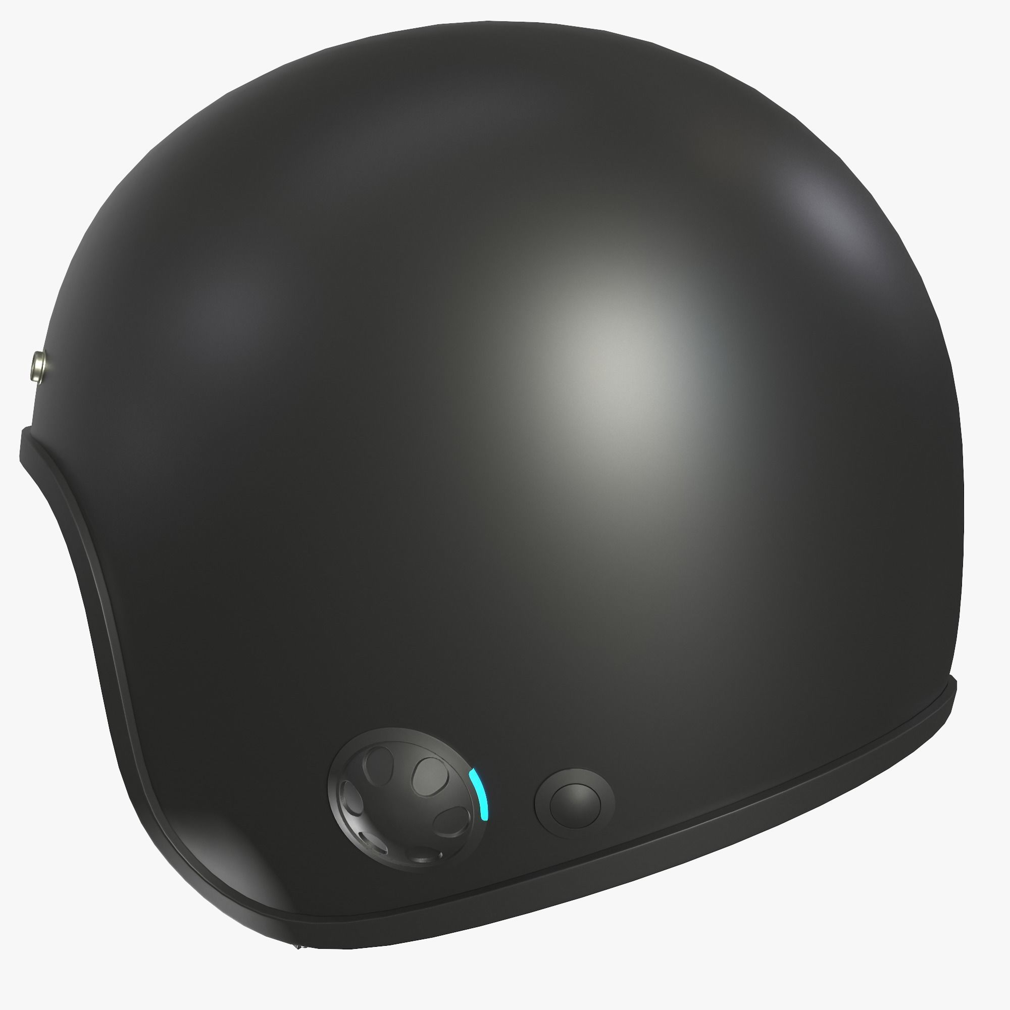 Motorcycle helmet 3D model_4